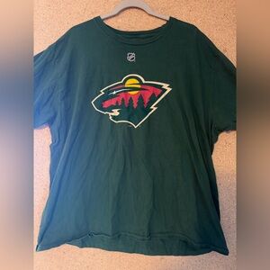 Fanatics Dark Green NHL Tee Minnesota Wild Size 2XL